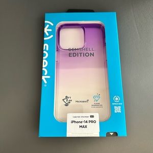 iPhone 14 Pro Max Case (Amethyst Purple Fade/Clear)